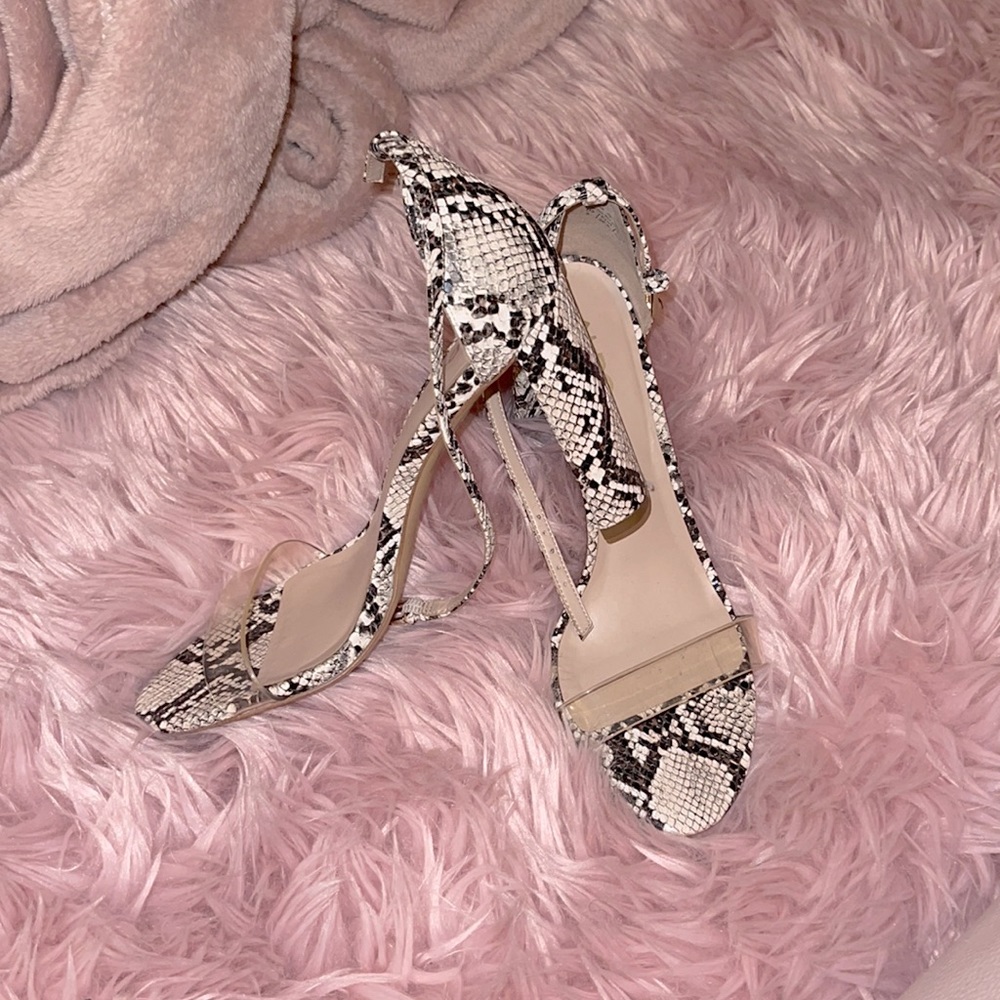 Aldo snake print heels